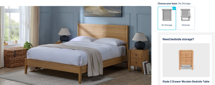 simba wooden beds storage